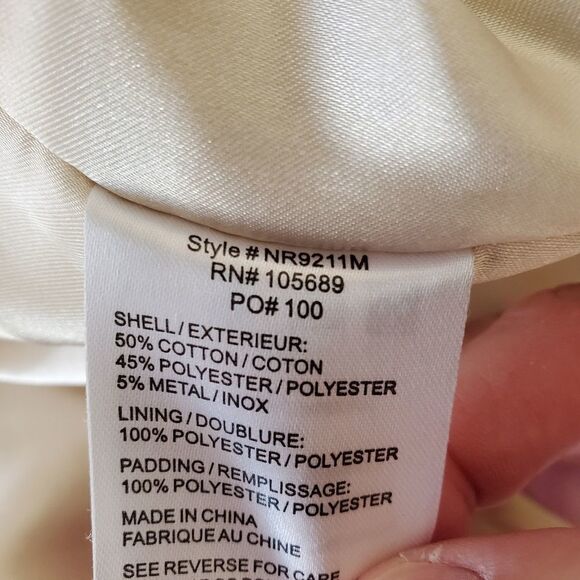 Pasha & Jo Champagne Long Hooded Medium-Weight Puffy Jacket size Small - Picture 12 of 12